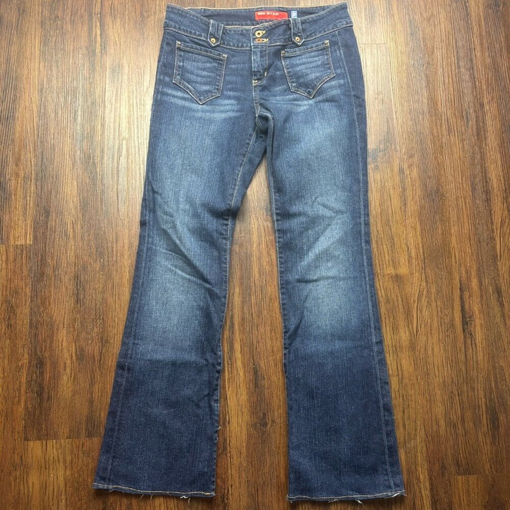 Big Star ILONA Flare Jeans Vintage 2000s Dark Wash Women’s Size 28R